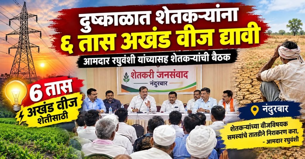 nandurbar news mla chandrakant raghuvanshi msedcl