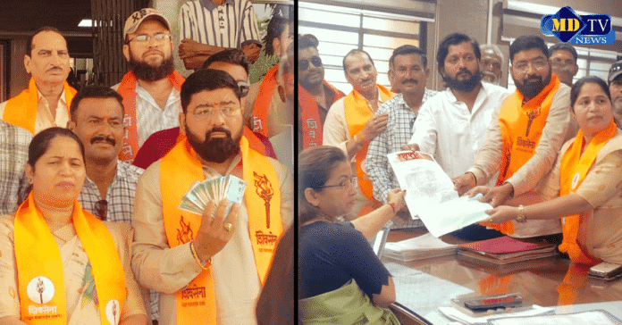 shiv-sena-protest-nandurbar-drought