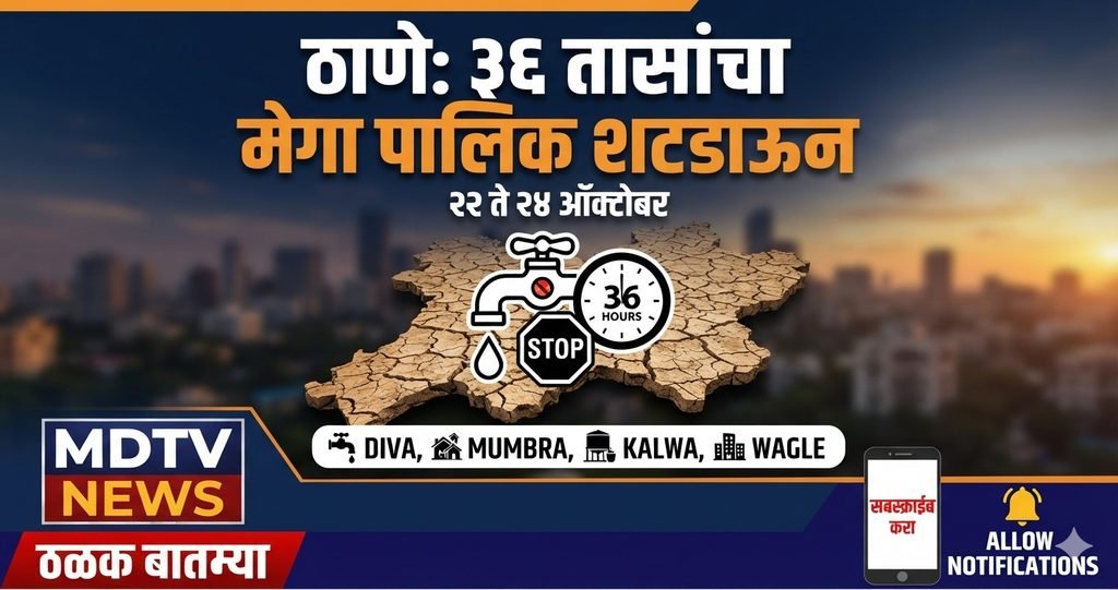 thane news water supply shutdown